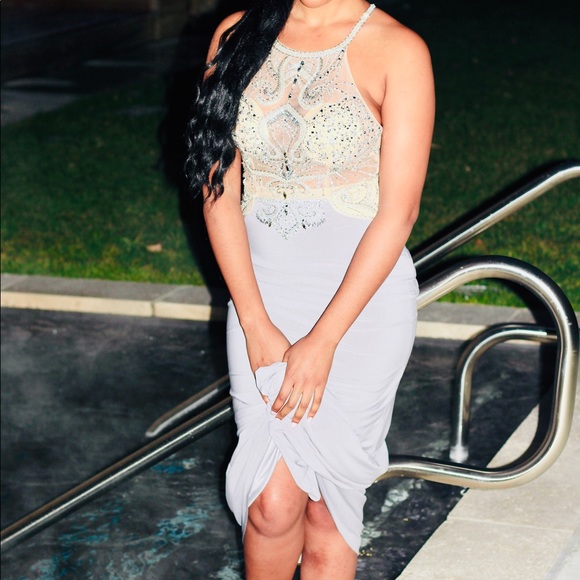 SHAIL K. A Kimi K Inc. Brand long beaded top gown - Picture 3 of 14